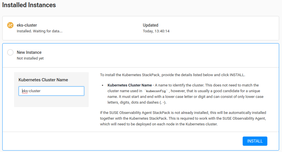 SUSE Cloud Observability - Adding A Cluster